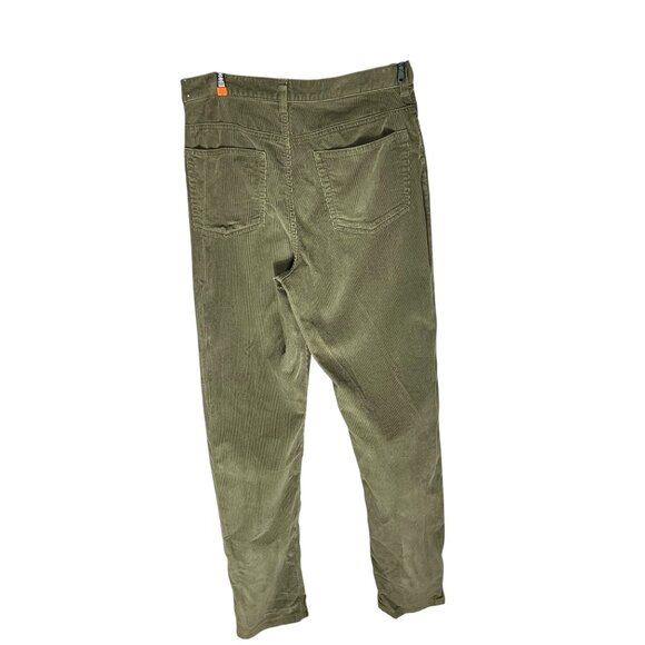 Lands' End Olive Green Corduroy Cropped Pants - Picture 8 of 11